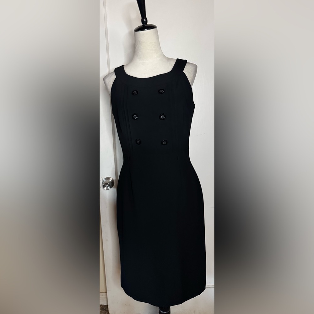 Tahari Pencil Midi Dress Racerback Sleeveless Business Office Professional - Picture 3 of 9